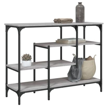 Măsuță consolă cu rafturi, gri sonoma, 100x35x75 cm GartenMobel Dekor