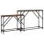 Mese console suprapuse, 2 buc, stejar fumuriu, lemn prelucrat GartenMobel Dekor