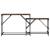 Mese console suprapuse, 2 buc, stejar fumuriu, lemn prelucrat GartenMobel Dekor