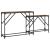 Mese console suprapuse, 2 buc, stejar fumuriu, lemn prelucrat GartenMobel Dekor