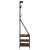 Suport de haine cu raft de pantofi stejar fumuriu, 80x40x184 cm GartenMobel Dekor