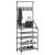 Suport de haine cu raft pantofi, sonoma gri, 70x34x184 cm GartenMobel Dekor