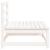 Canapea grădină fără cotiere, alb, 70x70x67 cm, lemn masiv pin GartenMobel Dekor