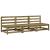 Canapele grădină fără cotiere 3 buc. 70x70x67cm lemn pin tratat GartenMobel Dekor
