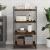 Rafturi perete 4 buc. stejar fumuriu 60x40x1,5 cm lemn compozit GartenMobel Dekor