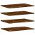 Rafturi perete 4 buc. stejar fumuriu 60x40x1,5 cm lemn compozit GartenMobel Dekor