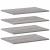 Rafturi de perete, 4 buc., gri sonoma, 60x40x1,5 cm, lemn GartenMobel Dekor