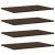 Rafturi de perete, 4 buc., stejar maro, 60x40x1,5 cm, lemn GartenMobel Dekor