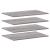 Rafturi de perete, 4 buc., gri sonoma, 80x50x1,5 cm, lemn GartenMobel Dekor