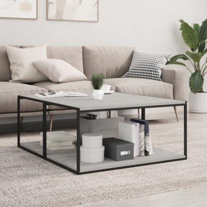 Rafturi de perete, 4 buc., gri sonoma, 80x50x1,5 cm, lemn GartenMobel Dekor
