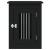 Mobilier tip ladă pentru câini negru 45x62x59 cm lemn prelucrat GartenMobel Dekor