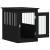 Mobilier tip ladă pentru câini negru 45x62x59 cm lemn prelucrat GartenMobel Dekor