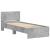 Cadru de pat cu tăblie, gri beton, 75x190 cm, lemn prelucrat GartenMobel Dekor