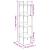 Bibliotecă 4 niveluri, negru, 35x30x138,5 cm, lemn prelucrat GartenMobel Dekor