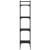 Bibliotecă 4 niveluri, negru, 35x30x138,5 cm, lemn prelucrat GartenMobel Dekor