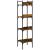 Bibliotecă 4 niveluri, stejar fumuriu, 35x30x138,5 cm GartenMobel Dekor