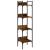 Bibliotecă 4 niveluri, stejar fumuriu, 35x30x138,5 cm GartenMobel Dekor