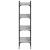 Bibliotecă 4 niveluri, gri sonoma 35x30x138,5 cm lemn prelucrat GartenMobel Dekor