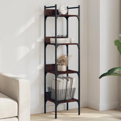 Bibliotecă 4 niveluri stejar maro 35x30x138,5 cm lemn prelucrat GartenMobel Dekor