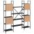 Bibliotecă, negru, 155,5x24x166,5 cm, lemn prelucrat GartenMobel Dekor