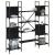 Bibliotecă, negru, 155,5x24x166,5 cm, lemn prelucrat GartenMobel Dekor
