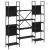 Bibliotecă, negru, 155,5x24x166,5 cm, lemn prelucrat GartenMobel Dekor