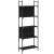 Bibliotecă 5 niveluri, negru, 60,5x24x166,5 cm, lemn prelucrat GartenMobel Dekor