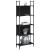 Bibliotecă 5 niveluri, negru, 60,5x24x166,5 cm, lemn prelucrat GartenMobel Dekor