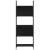 Bibliotecă 5 niveluri, negru, 60,5x24x166,5 cm, lemn prelucrat GartenMobel Dekor
