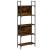 Bibliotecă 5 niveluri, stejar fumuriu, 60,5x24x166,5 cm GartenMobel Dekor