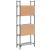Bibliotecă 5 niveluri, gri sonoma, 60,5x24x166,5 cm GartenMobel Dekor