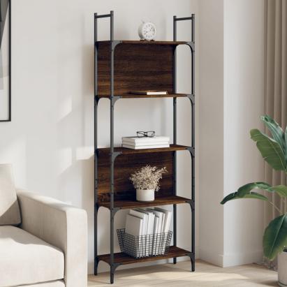 Bibliotecă 5 niveluri, stejar maro, 60,5x24x166,5 cm GartenMobel Dekor