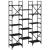 Bibliotecă, negru, 127,5x28,5x172,5 cm, lemn prelucrat GartenMobel Dekor