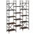 Bibliotecă, stejar maro, 127,5x28,5x172,5 cm, lemn prelucrat GartenMobel Dekor