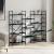 Bibliotecă, negru, 160x28,5x136,5 cm, lemn prelucrat GartenMobel Dekor