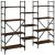 Bibliotecă, stejar maro, 160x28,5x136,5 cm, lemn prelucrat GartenMobel Dekor