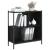 Bibliotecă, negru, 72x28x77,5 cm, lemn prelucrat GartenMobel Dekor