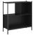 Bibliotecă, negru, 72x28x77,5 cm, lemn prelucrat GartenMobel Dekor