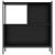 Bibliotecă, negru, 72x28x77,5 cm, lemn prelucrat GartenMobel Dekor