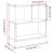 Bibliotecă, stejar fumuriu, 72x28x77,5 cm, lemn prelucrat GartenMobel Dekor