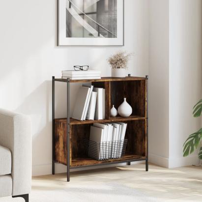 Bibliotecă, stejar fumuriu, 72x28x77,5 cm, lemn prelucrat GartenMobel Dekor