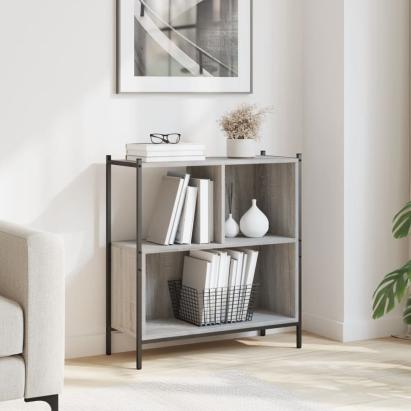 Bibliotecă, gri sonoma, 72x28x77,5 cm, lemn prelucrat GartenMobel Dekor