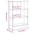 Bibliotecă, negru, 72x28x109 cm, lemn prelucrat GartenMobel Dekor