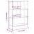 Bibliotecă, stejar fumuriu, 72x28x109 cm, lemn prelucrat GartenMobel Dekor