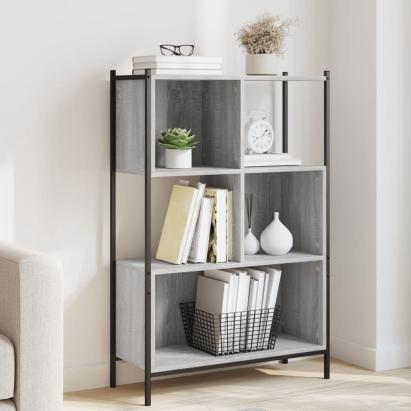 Bibliotecă, gri sonoma, 72x28x109 cm, lemn prelucrat GartenMobel Dekor