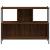 Bibliotecă, stejar maro, 102x28x77,5 cm, lemn prelucrat GartenMobel Dekor