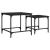 Mese suprapuse de cafea, 2 buc, negru, lemn prelucrat GartenMobel Dekor