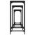 Mese laterale suprapuse, 3 buc., negru, lemn prelucrat GartenMobel Dekor