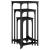 Mese laterale suprapuse, 3 buc., negru, lemn prelucrat GartenMobel Dekor