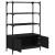Bibliotecă cu 3 niveluri, negru, 70x30x109,5 cm lemn prelucrat GartenMobel Dekor